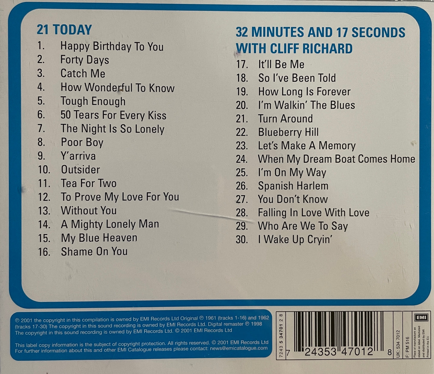 CD - Cliff Richard - 2On1 - 21 Today & 32 Minutes & 17 Seconds With Cliff Richard