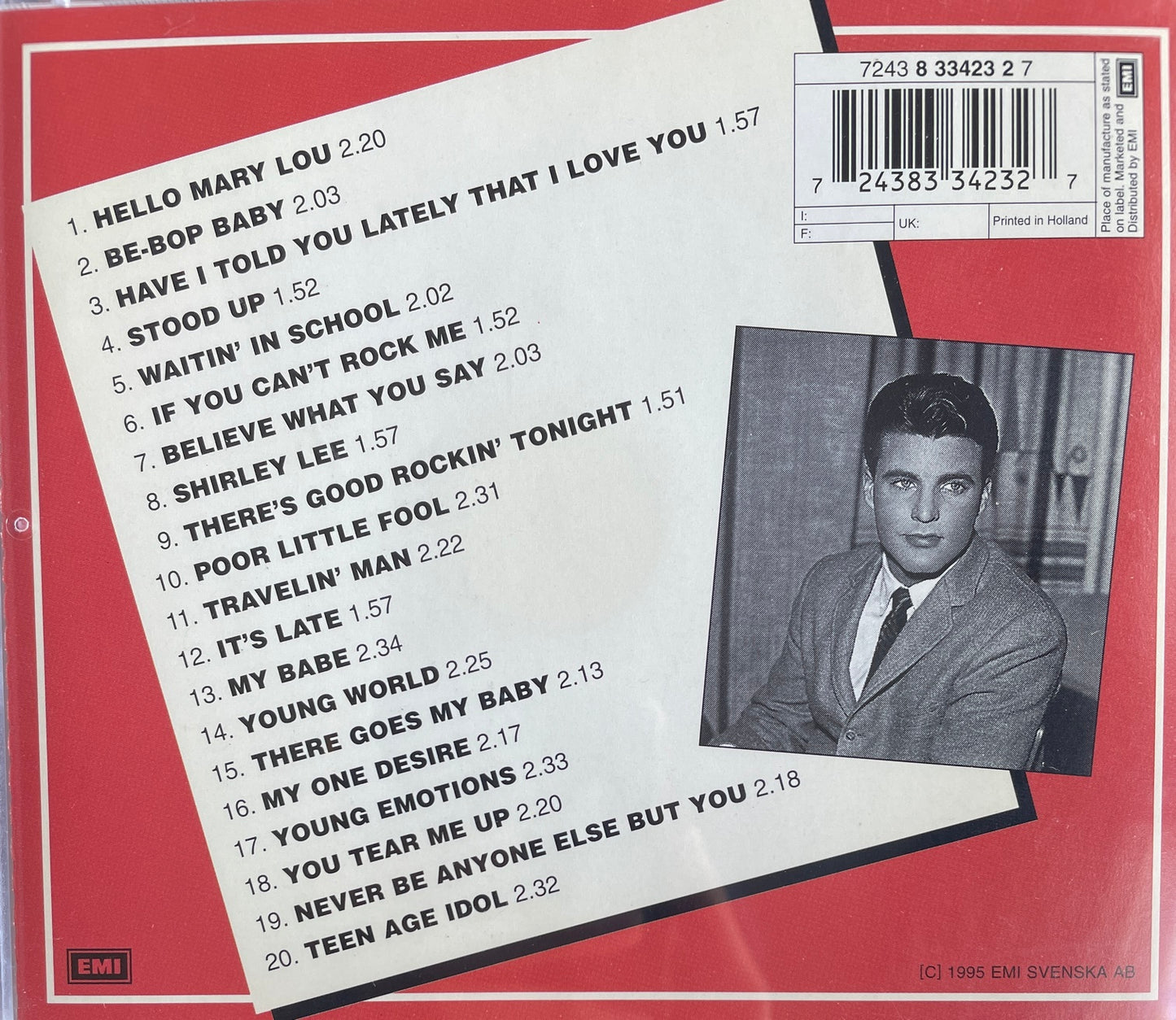 CD - Ricky Nelson - 20 Rock'n'Roll Hits