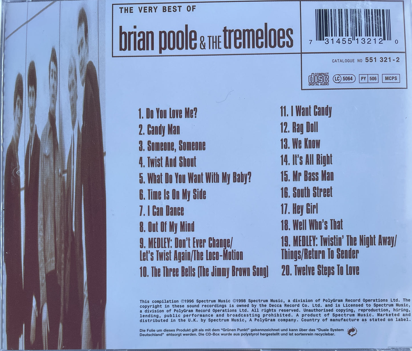 CD - Brian Poole & The Tremeloes - The Very Best Of