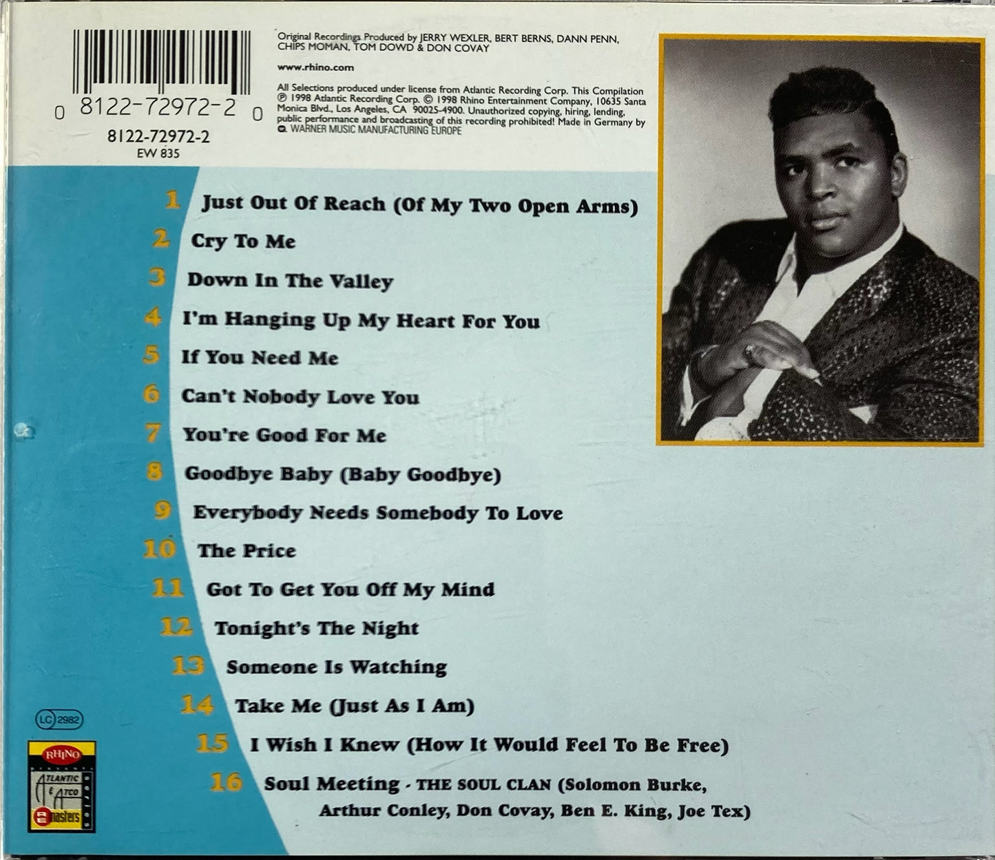 CD - Solomon Burke - The Very Best of Solomon Burke