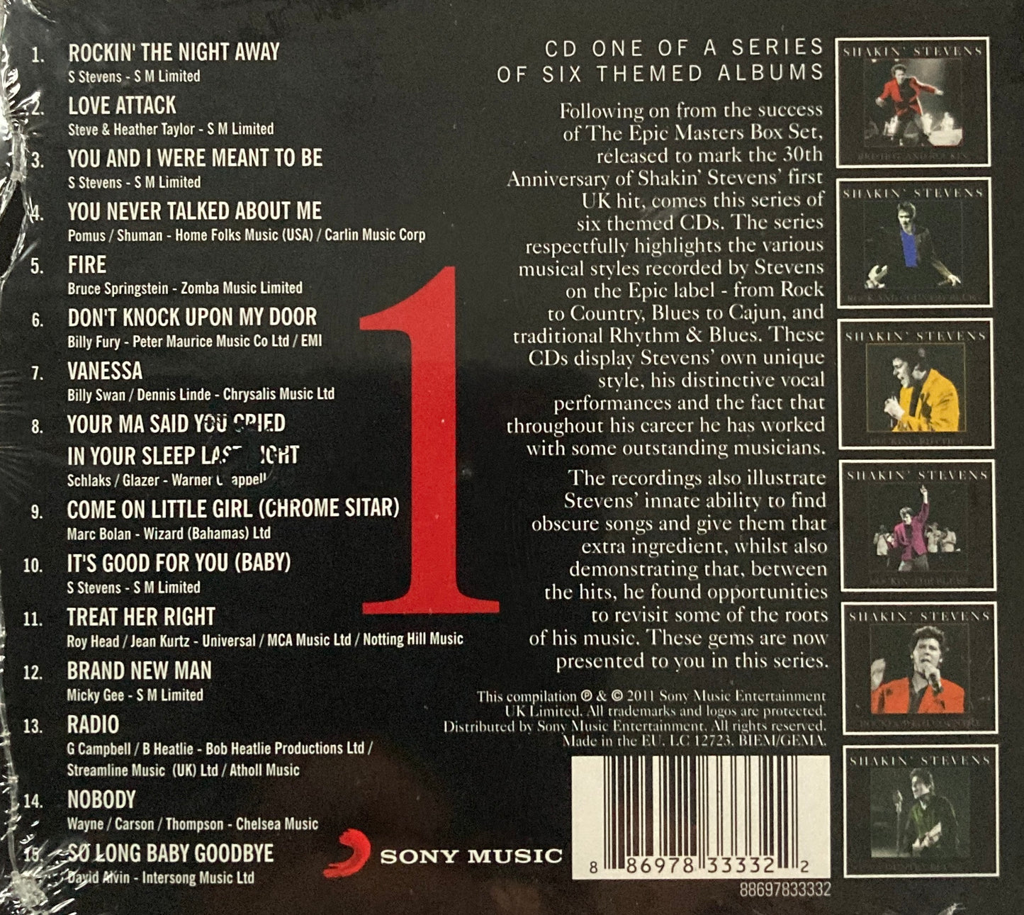 CD - Shakin' Stevens - Red Hot And Rockin'