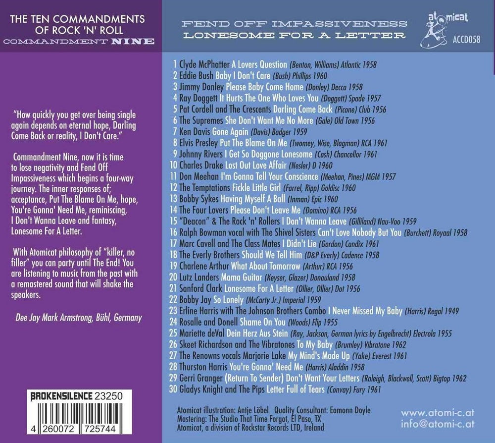 CD - VA - Ten Commandments Of Rock'n'Roll - Commandment Nine