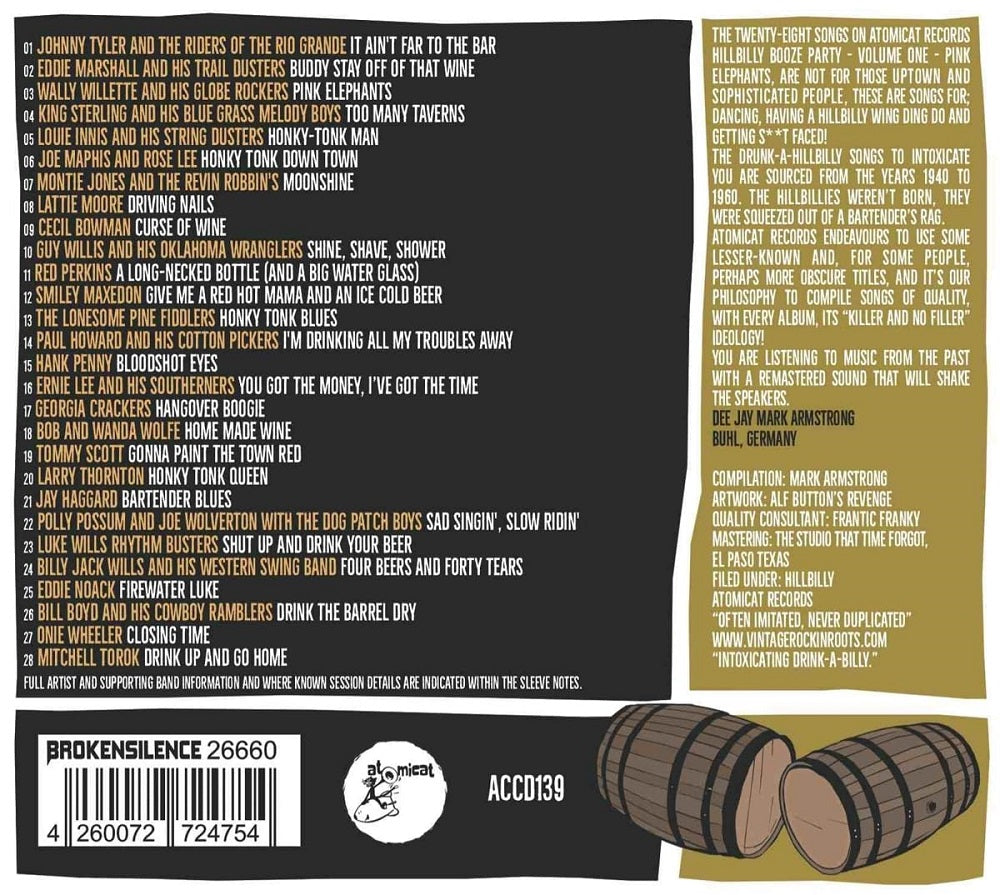 CD - VA - Hillbilly Booze Party Vol. 1