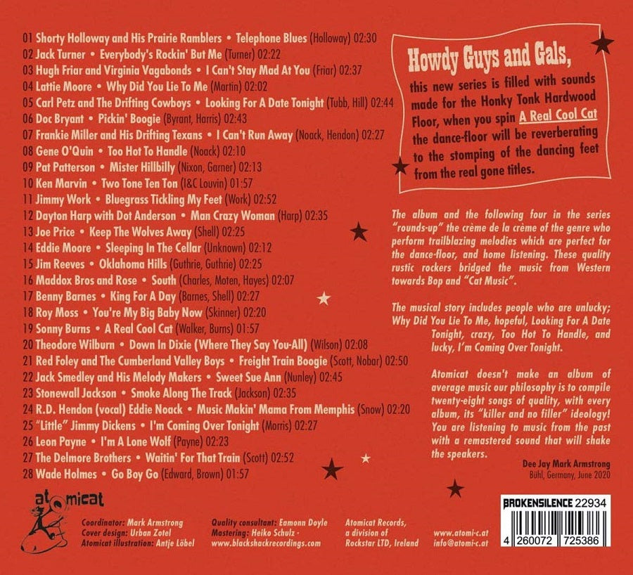 CD - VA - Hillbilly And Rustic Rockabilly Bop Vol.1 - A Real Cool Cat