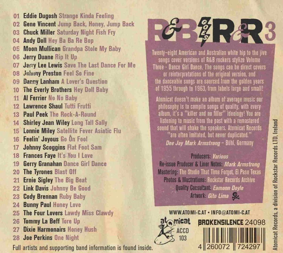 CD - VA - R & B Goes Rock & Roll 3-Dance Girl Dance