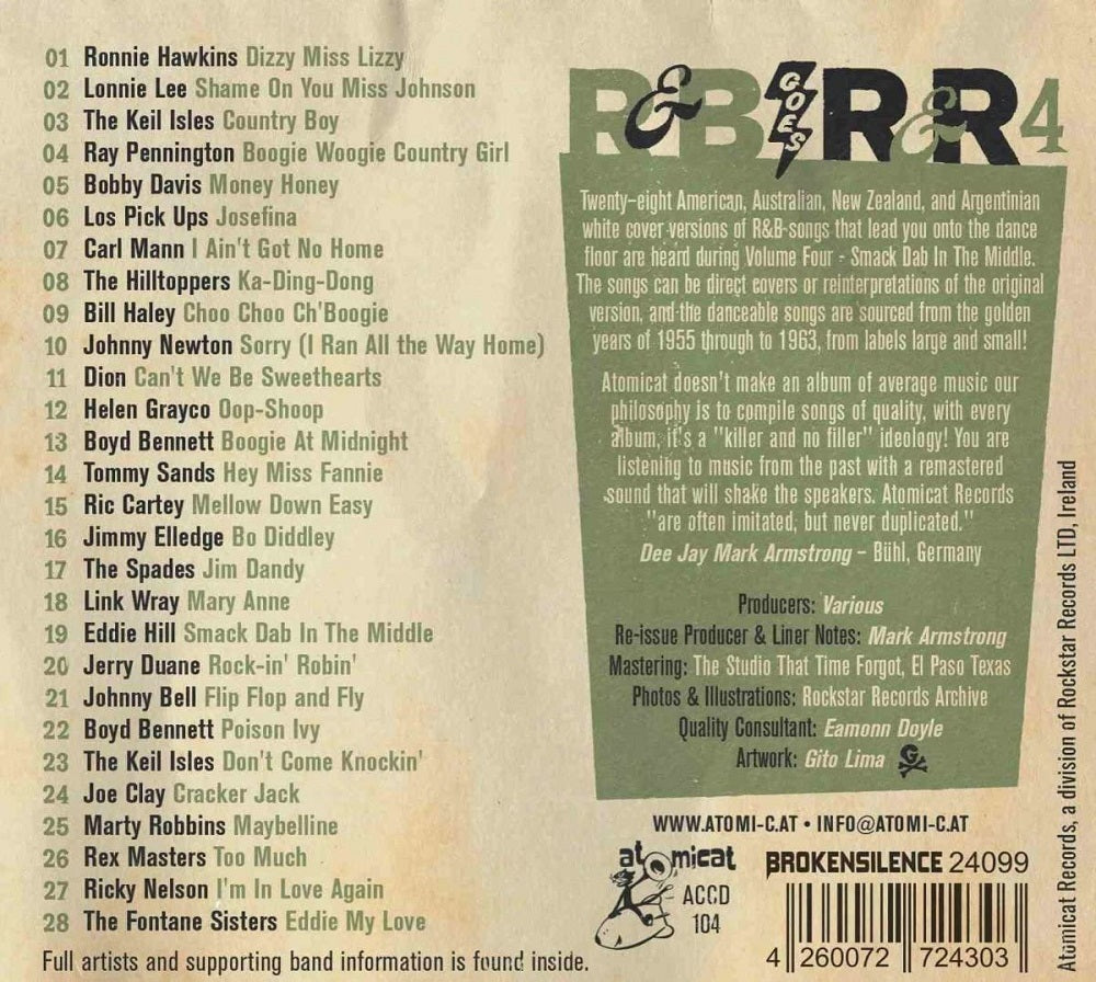 CD - VA - R & B Goes Rock & Roll 4 - Smack Dab In The Middle