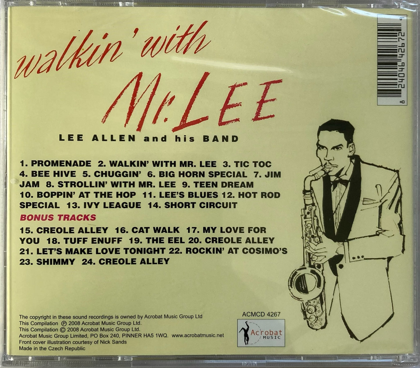 CD - Lee Allen And His Band - Walkin' With Mr. Lee