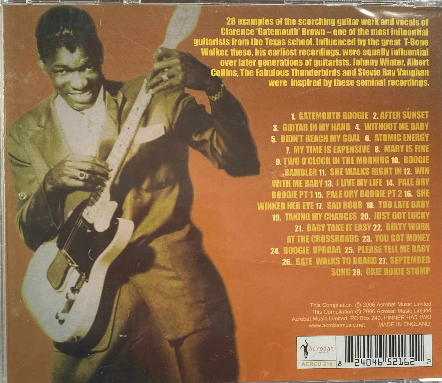 CD - Clarence "Gatemouth" Brown - Dirty Work At The Crossroads 1947-1953