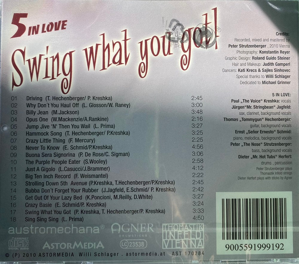 CD - Five In Love - Swing What You've Got!