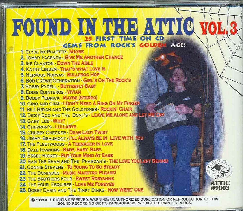 CD - VA - Found In The Attic Vol. 3