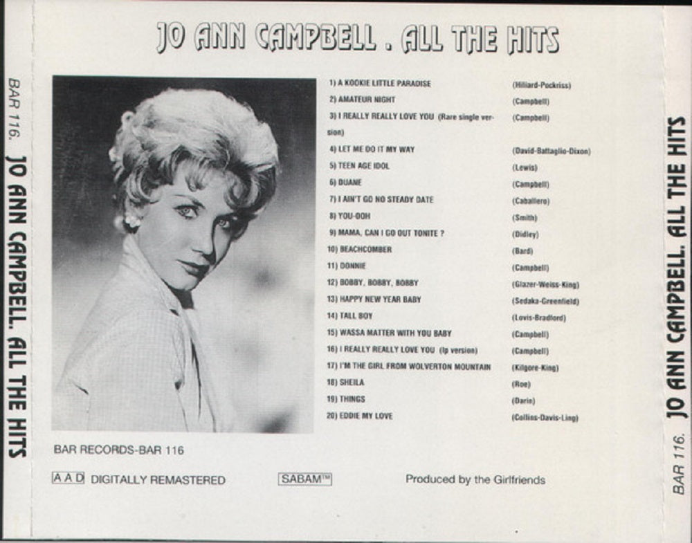 CD - Jo Ann Campbell - All The Hits