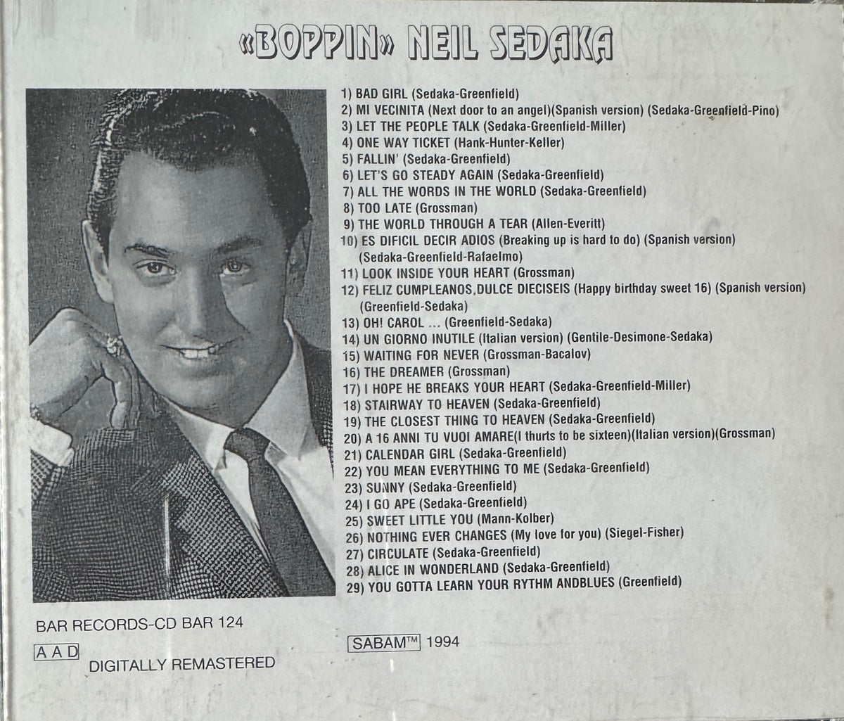 CD - Neil Sedaka - Boppin