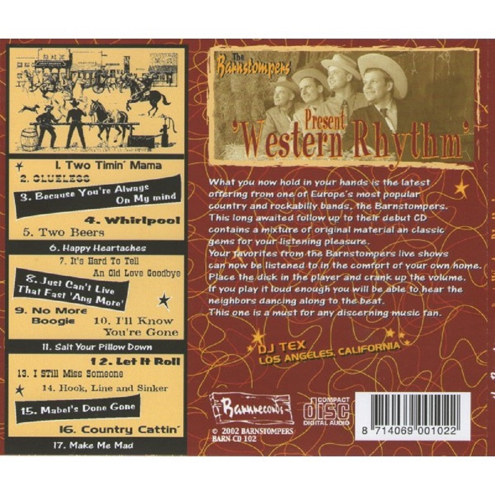 CD - Barnstompers - Present Western Rhythm