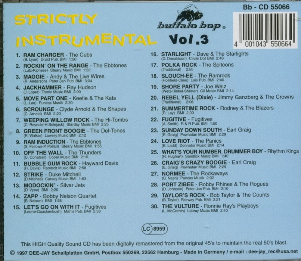 CD - VA - Strictly Instrumental Vol. 3