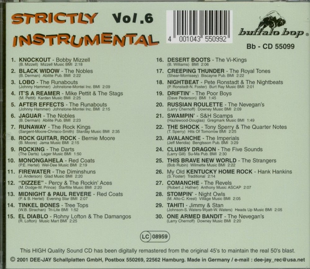 CD - VA - Strictly Instrumental Vol. 6