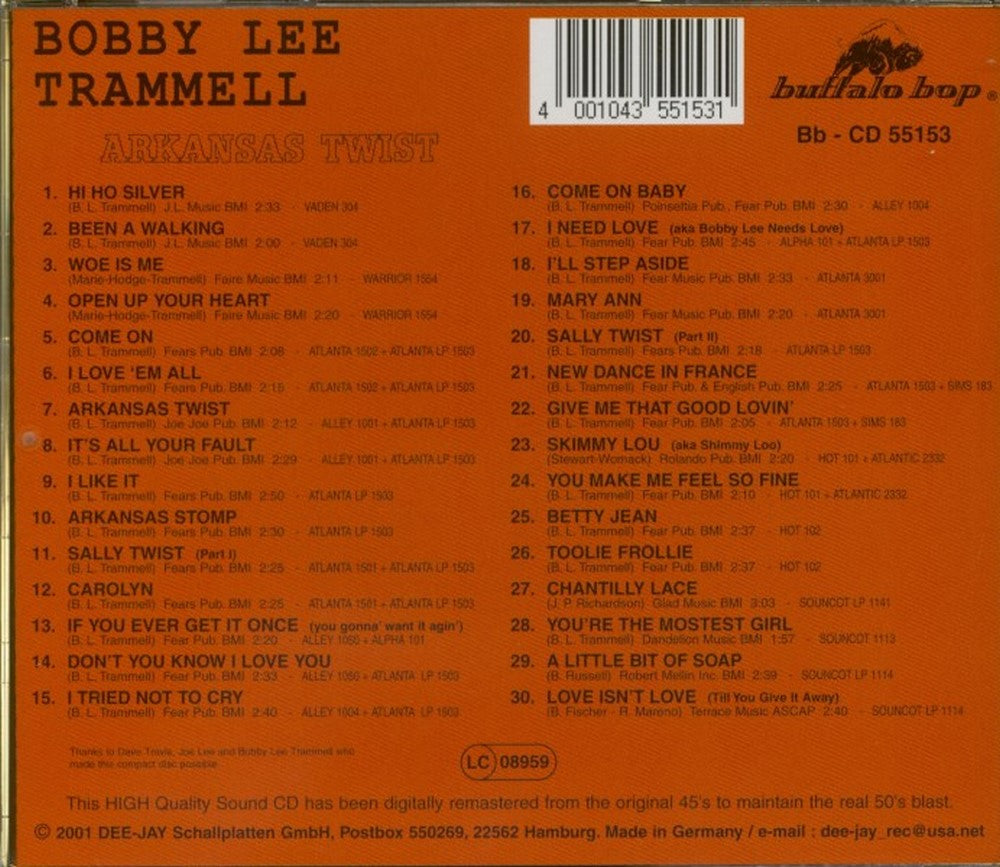 CD - Bobby Lee Trammell - Arkansas Twist