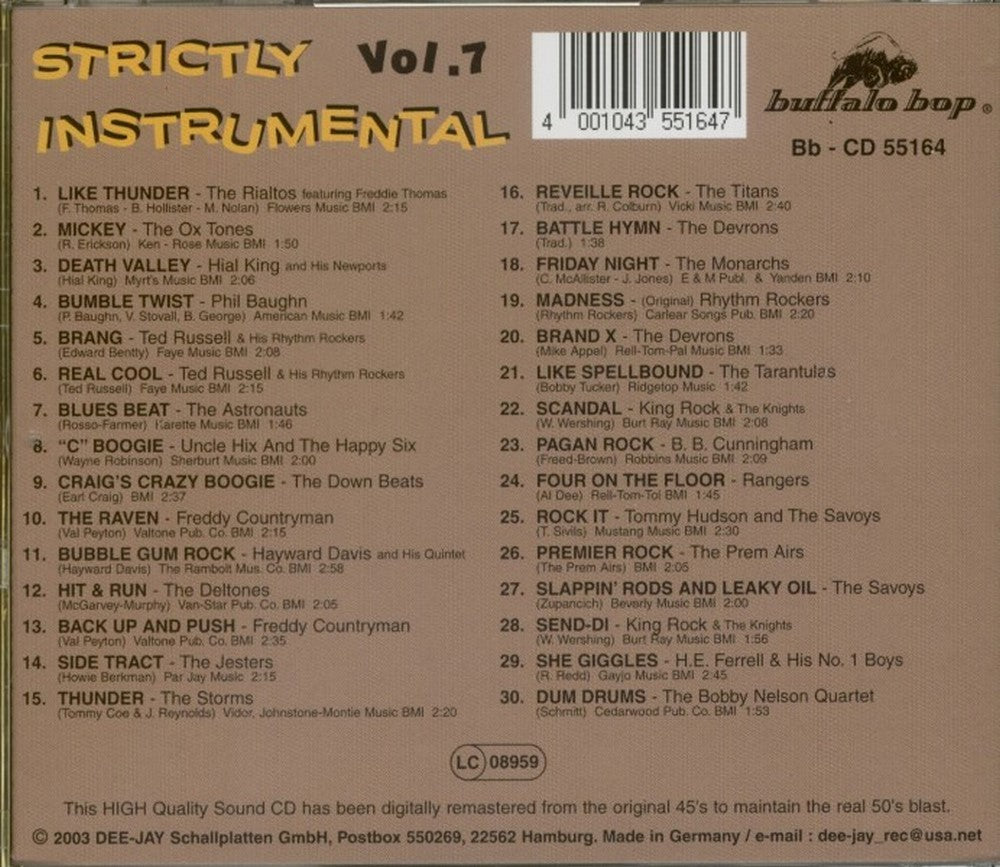 CD - VA - Strictly Instrumental Vol. 7