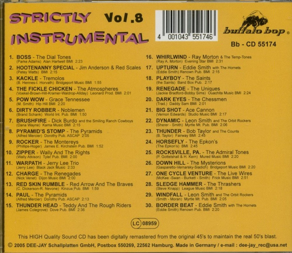 CD - VA - Strictly Instrumental Vol. 8