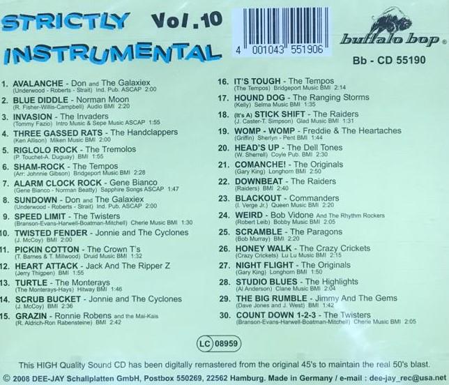 CD - VA - Strictly Instrumental Vol. 10