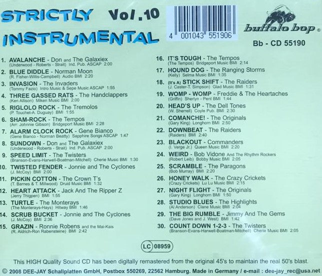 CD - VA - Strictly Instrumental Vol. 10