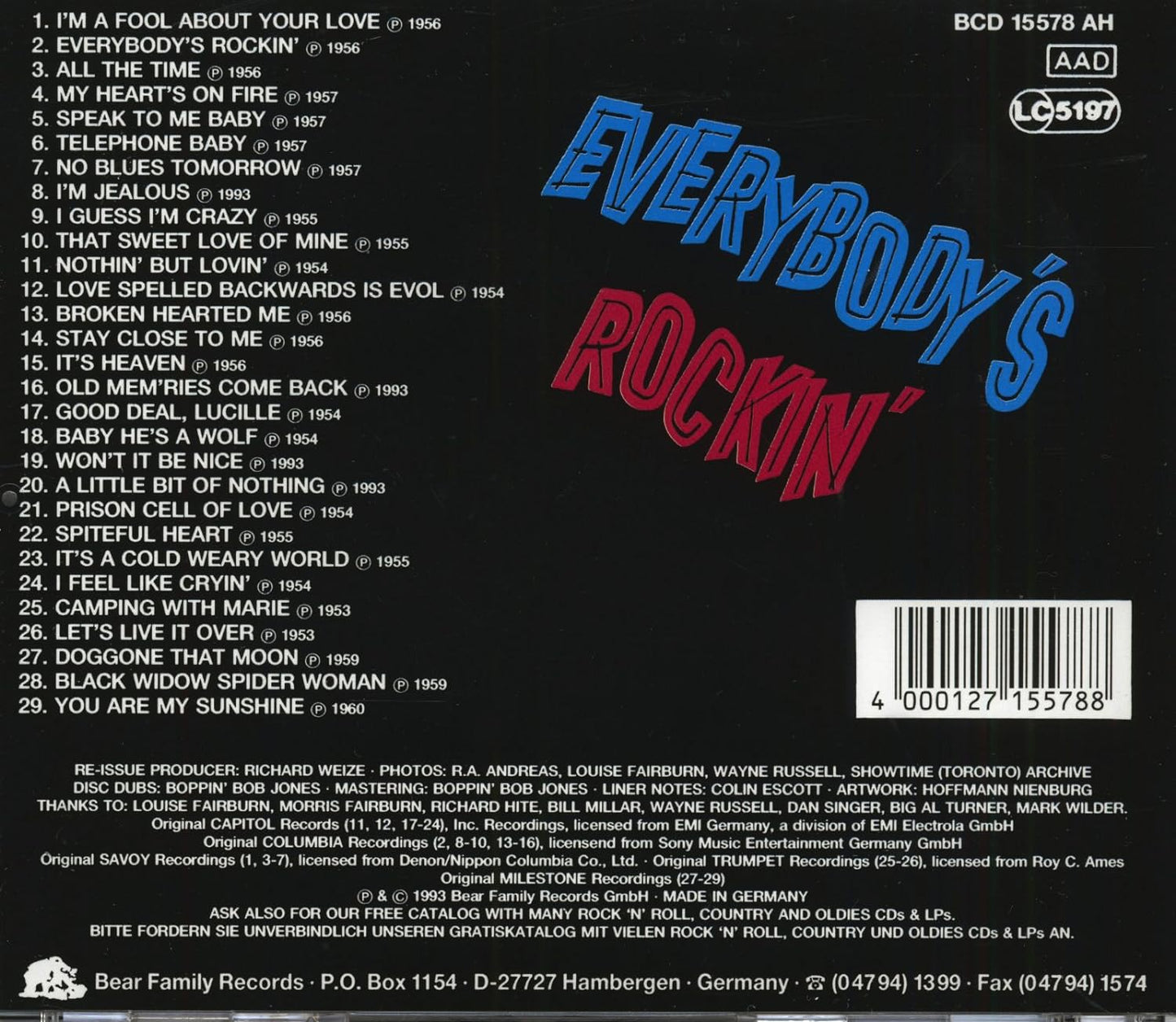 CD - Werly Fairburn - Everybody's Rockin'