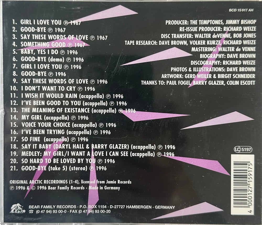 CD - Temptones - Glazer, Barry And Daryl Hall And Ken Halpern And B. Utain