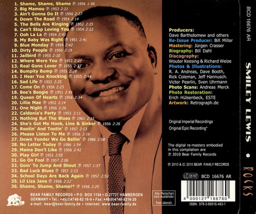 CD - Smiley Lewis - Smiley Rocks