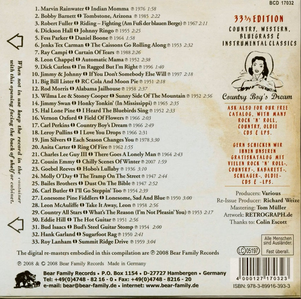 CD - VA - Country Boy's Dream