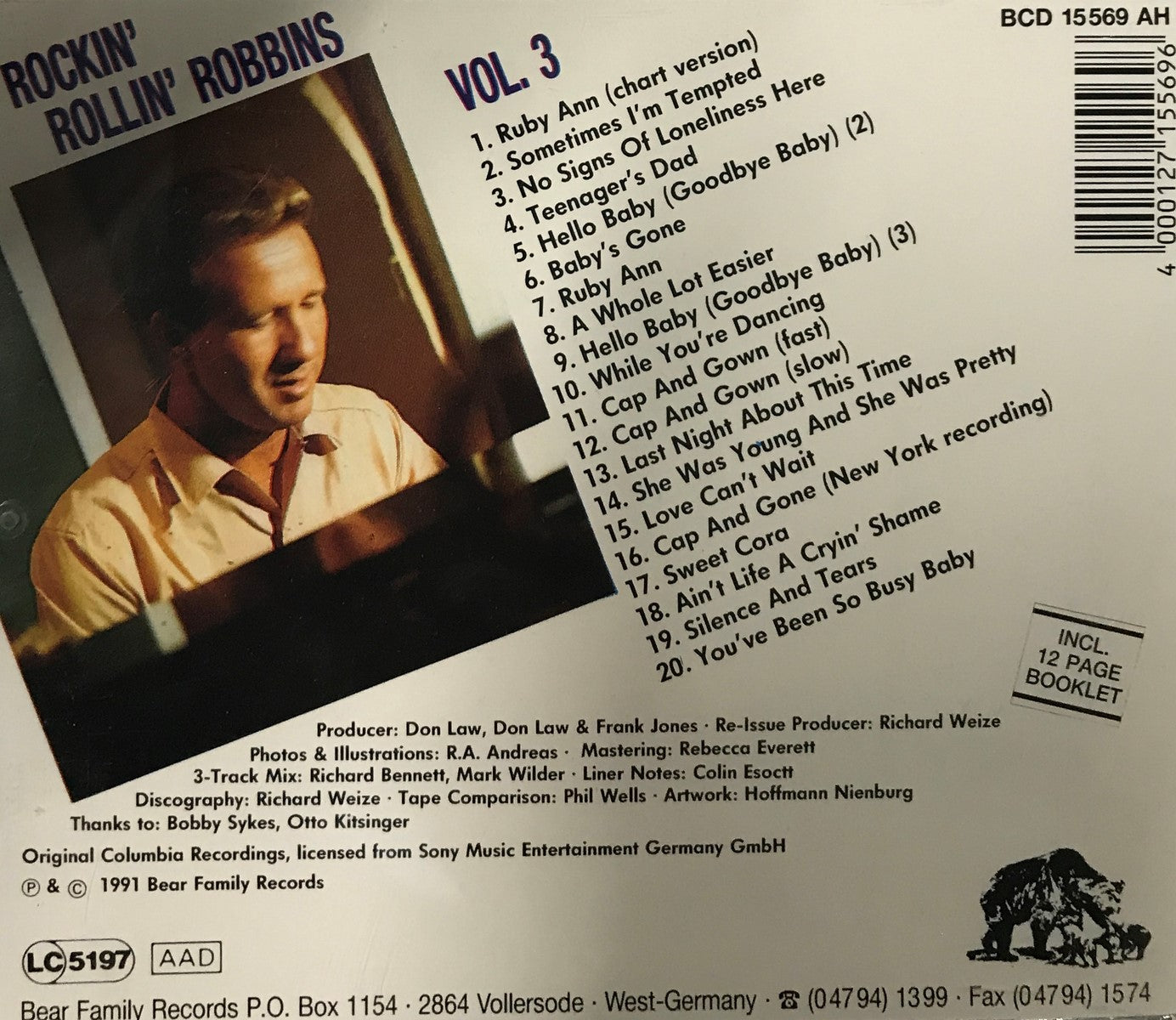 CD - Marty Robbins - Ruby Ann-Rockin' Rollin' Robbins Vol. 3