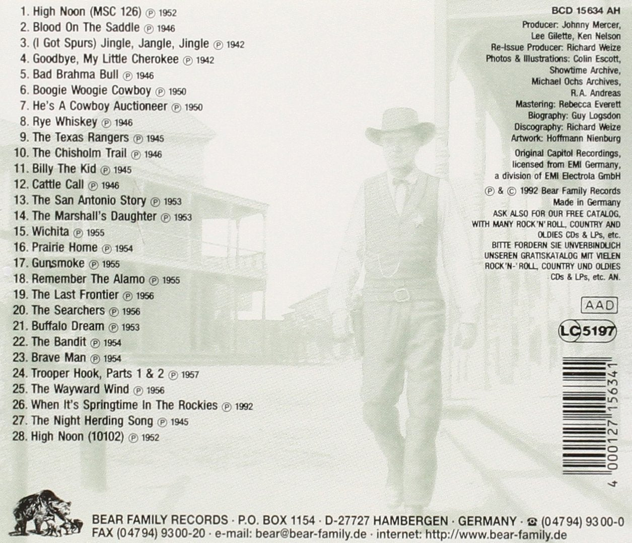 CD - Tex Ritter - High Noon