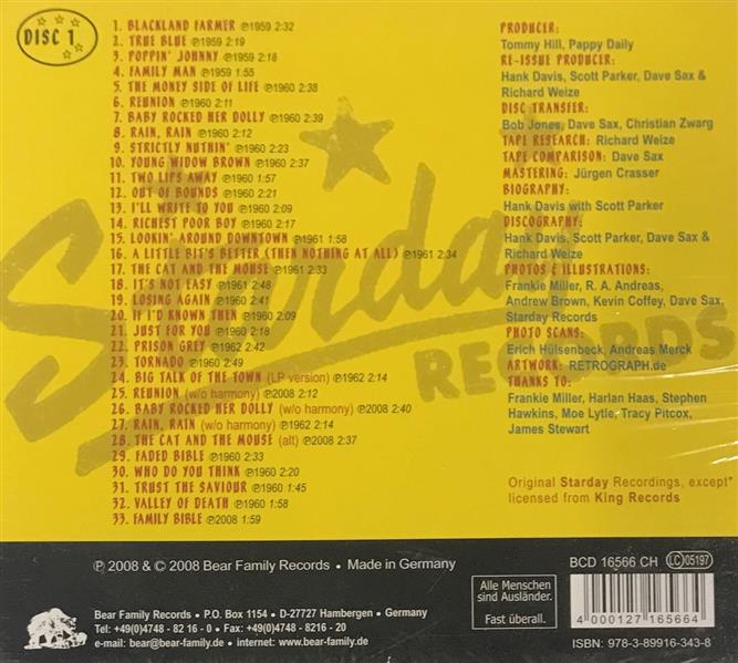 CD-3 - Frankie Miller - Blackland Farmer - The Complete Starday Recordings, And More (3cd)