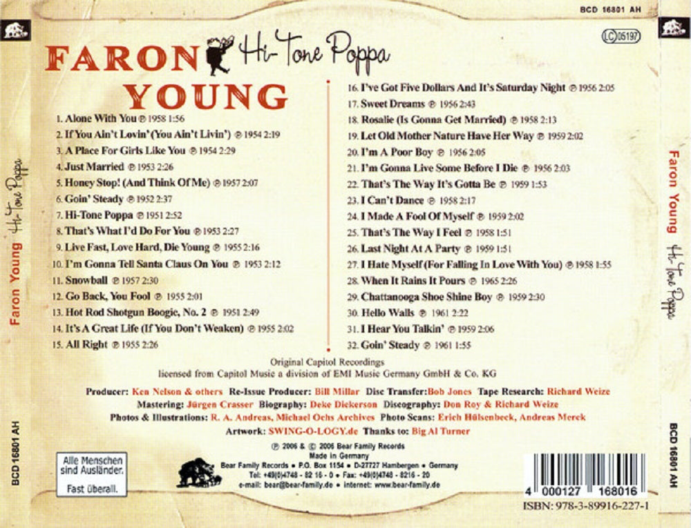 CD - Faron Young - Gonna Shake This Shack Tonight-Hi tone Poppa