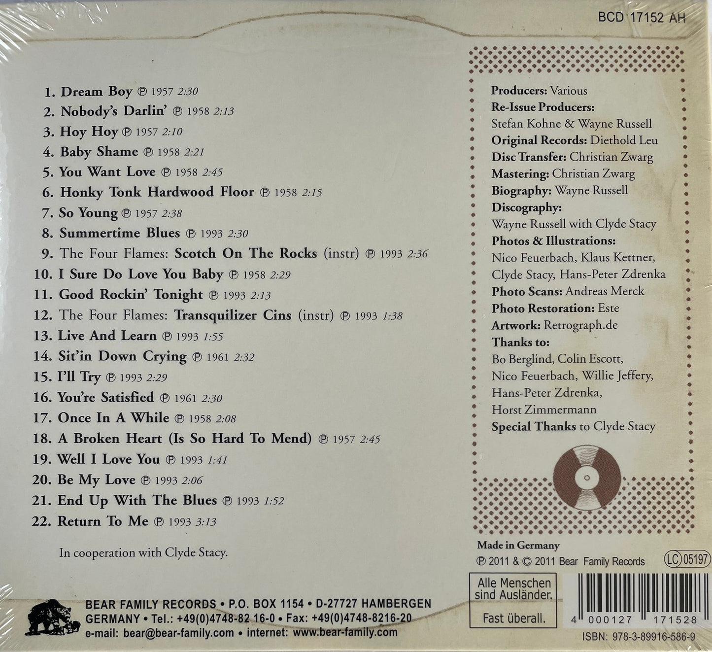 CD - Clyde Stacy - Hoy Hoy - Gonna Shake This Shack Tonight