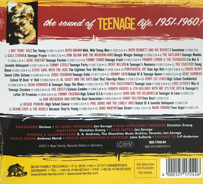 CD - VA - Teenager & Youth In Music 1951 - 60