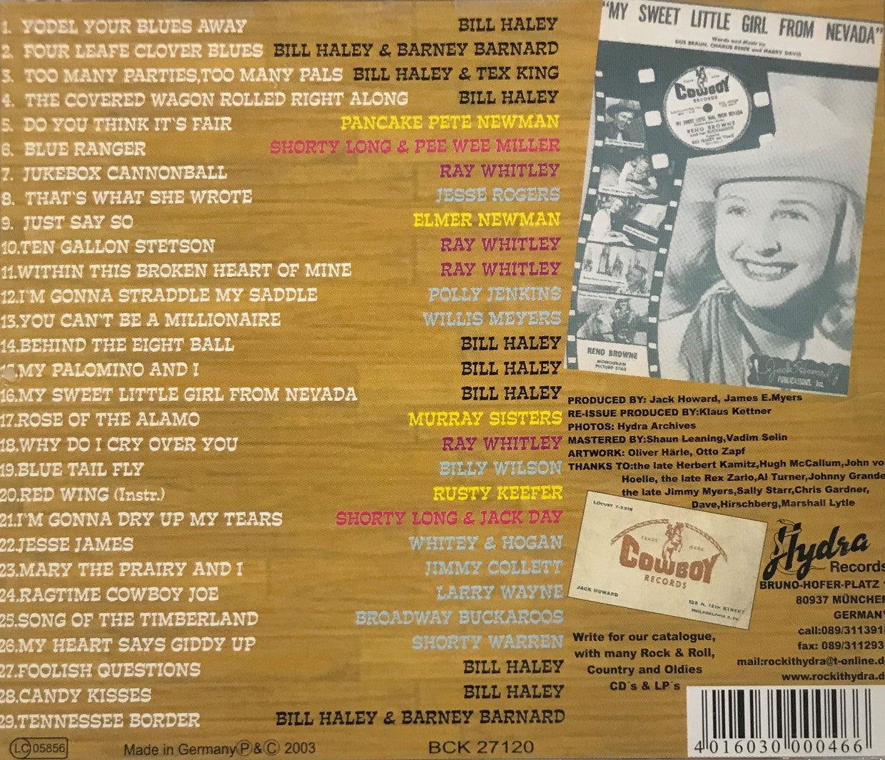 CD - Bill Haley & Friends Vol. 2 - The Legendary Cowboy Recordings