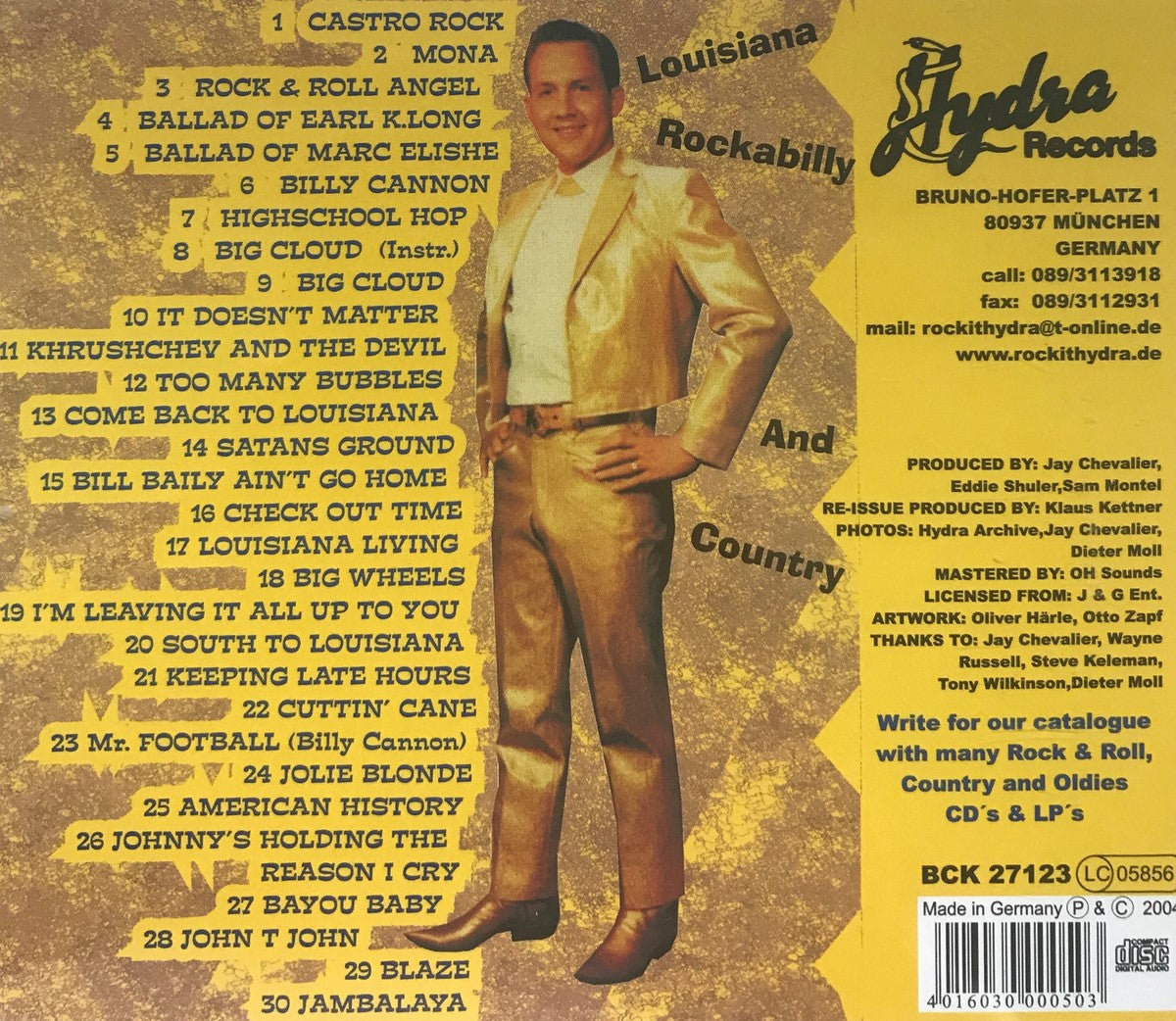 CD - Jay Chevalier - Rockin Country Sides