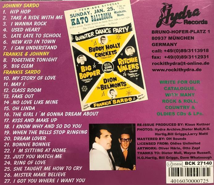 CD - Frankie Sardo & Johnny - I Wanna Rock