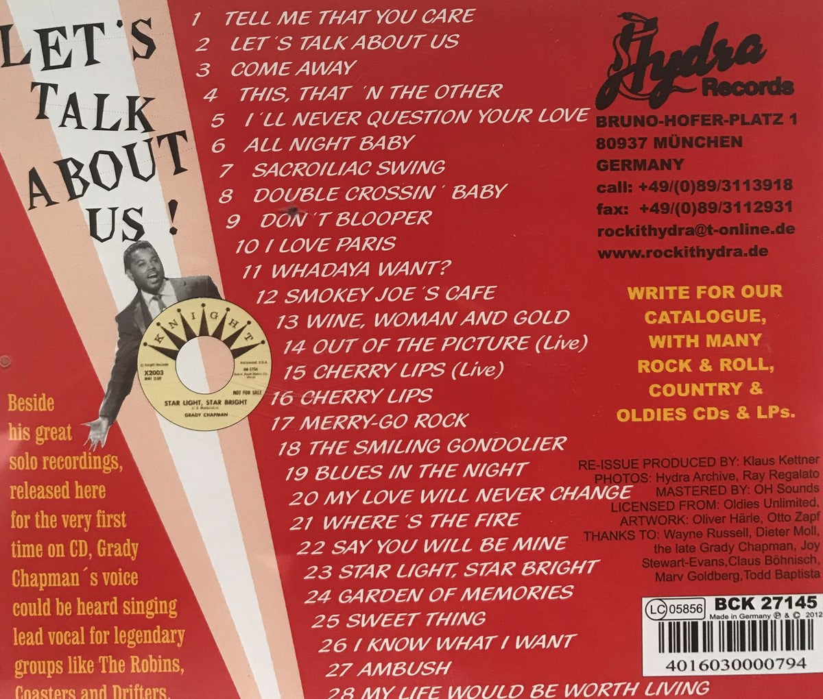 CD - Grady Chapman - Let's Talk About Us