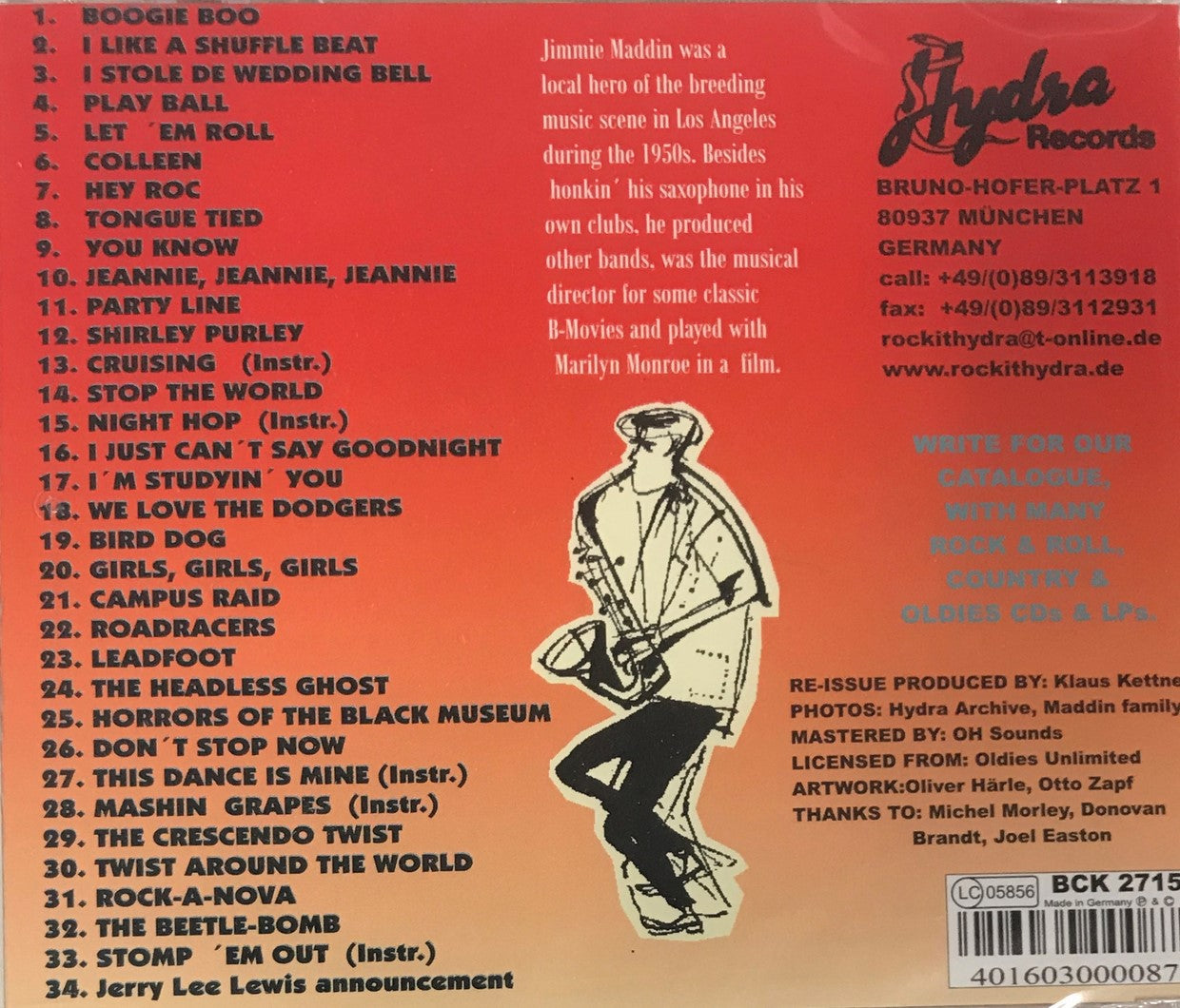 CD - Jimmie Maddin - Hey Rock - Best Of