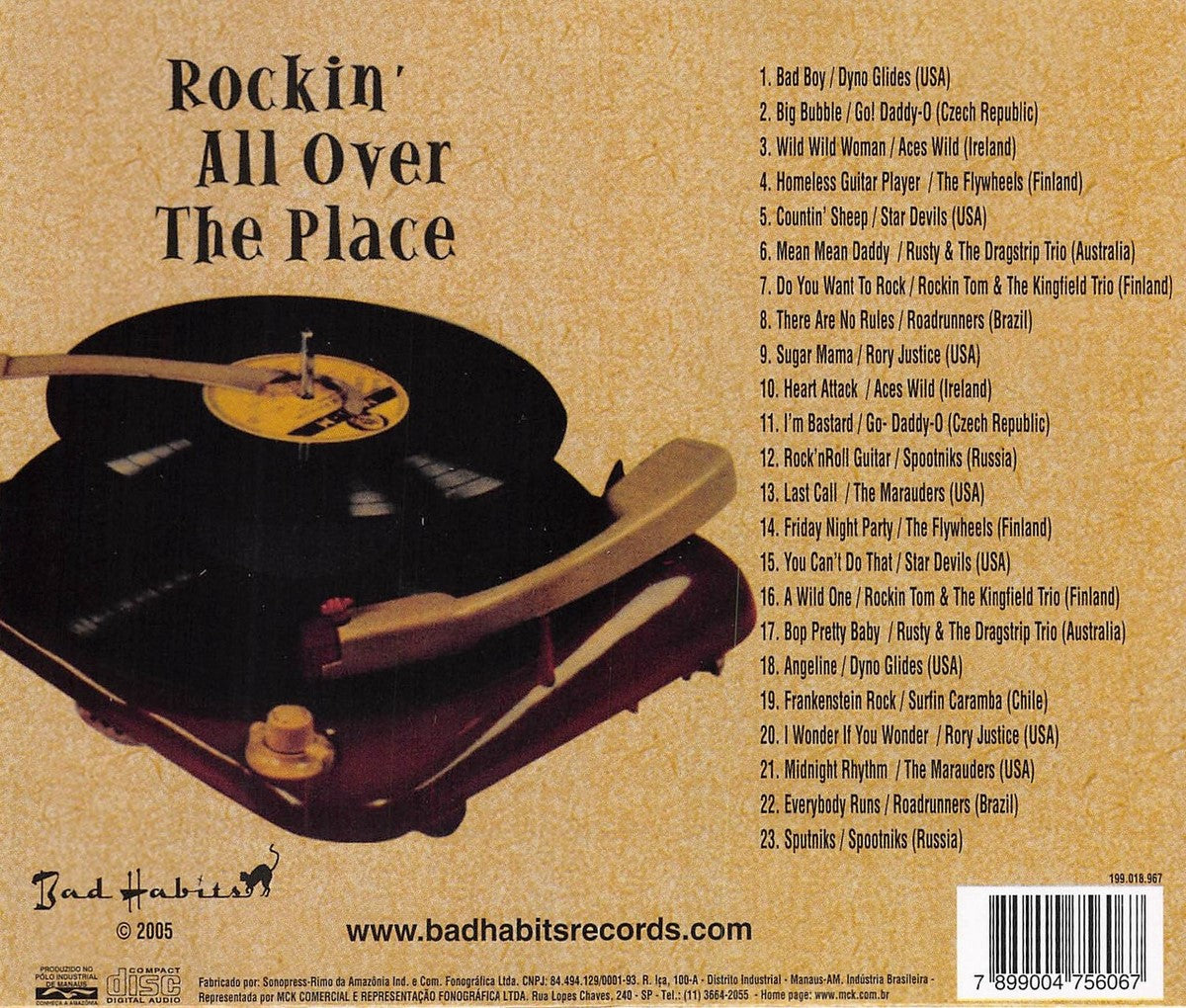 CD - VA - Rockin All Over The Place Vol. 2