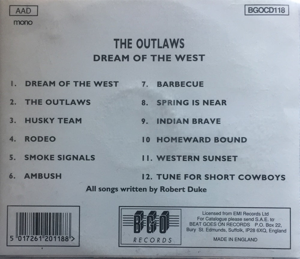 CD - Outlaws - Dream of the West