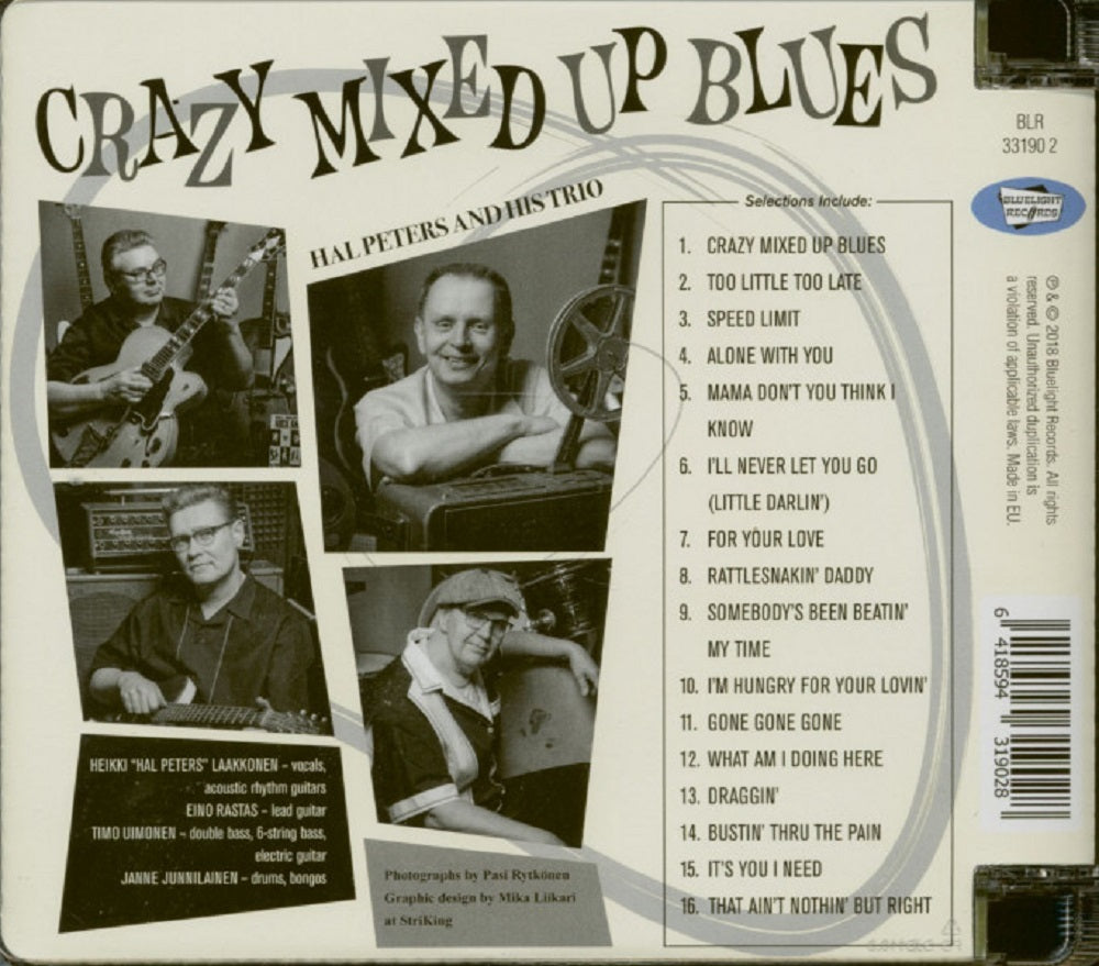 CD - Hal Peters & his Trio - Crazy Mixed Up Blues