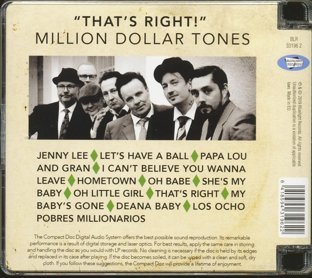 CD - Million Dollar Tones - That's Right!