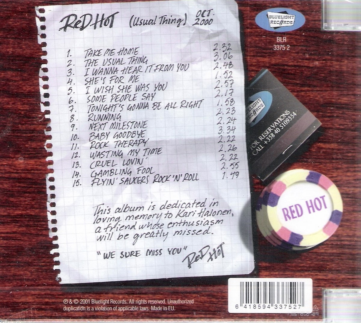 CD - Red Hot - Usual Thing