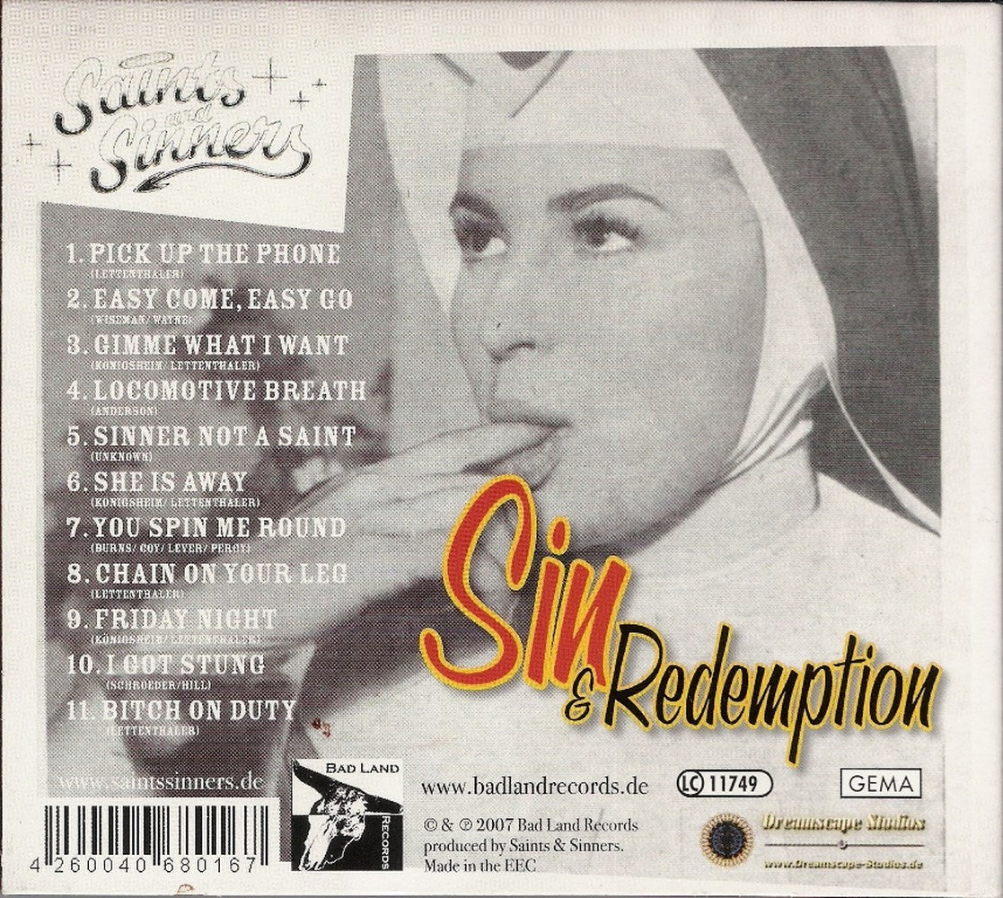 CD - Saints & Sinners - Sin and Redemption