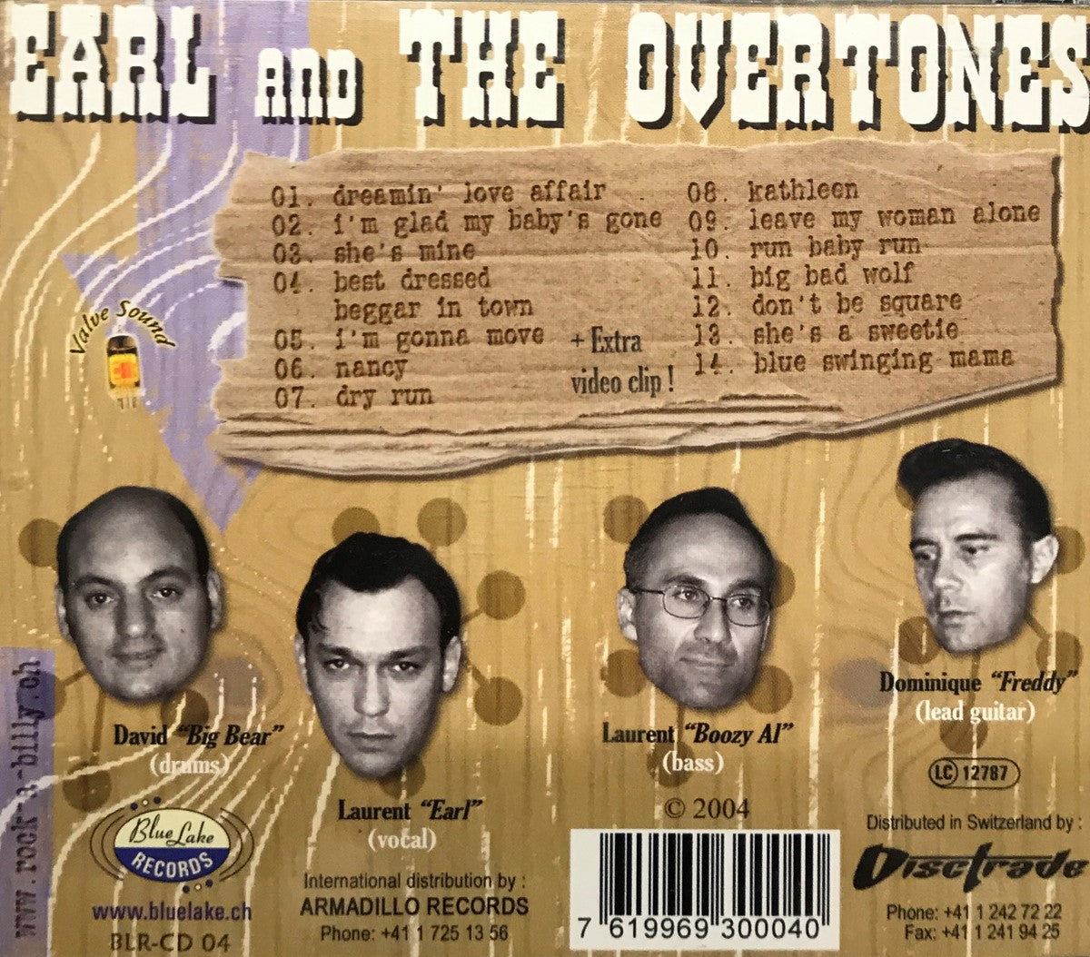 CD - Earl & The Overtones - Dreamin' Love Affair