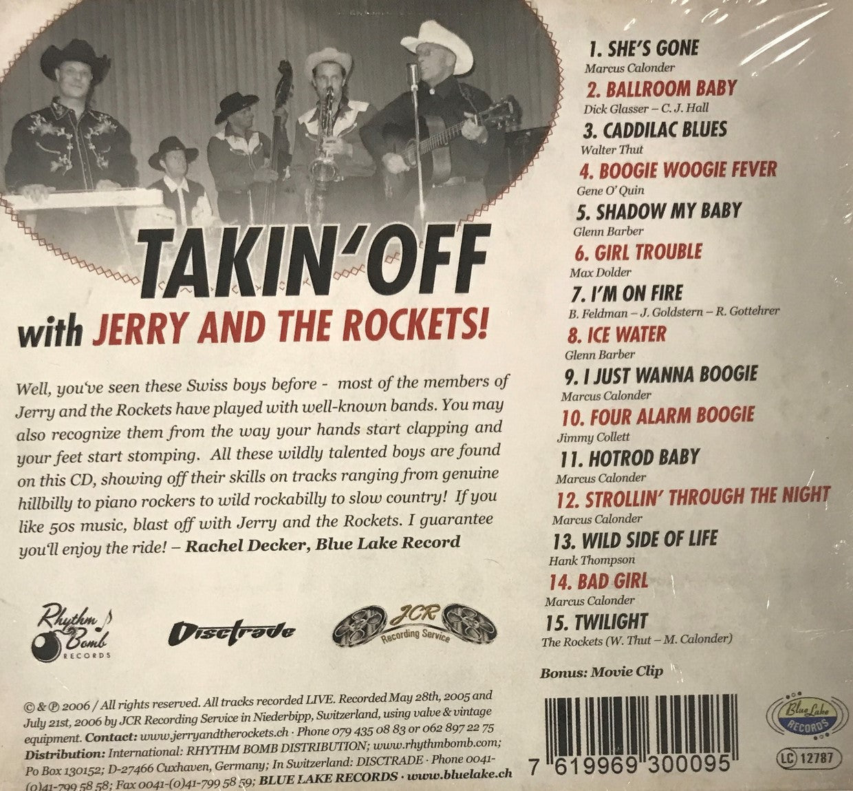 CD - Jerry & The Rockets - Takin' Off