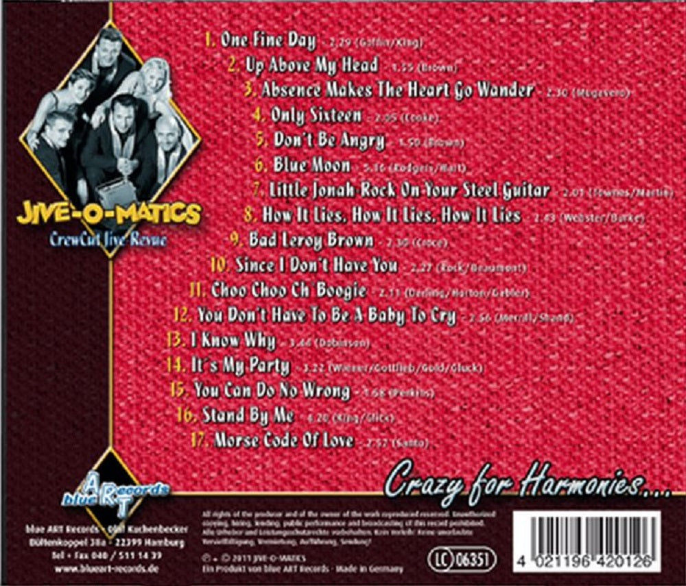 CD - Jive-O-Matics - Crazy For Harmonies