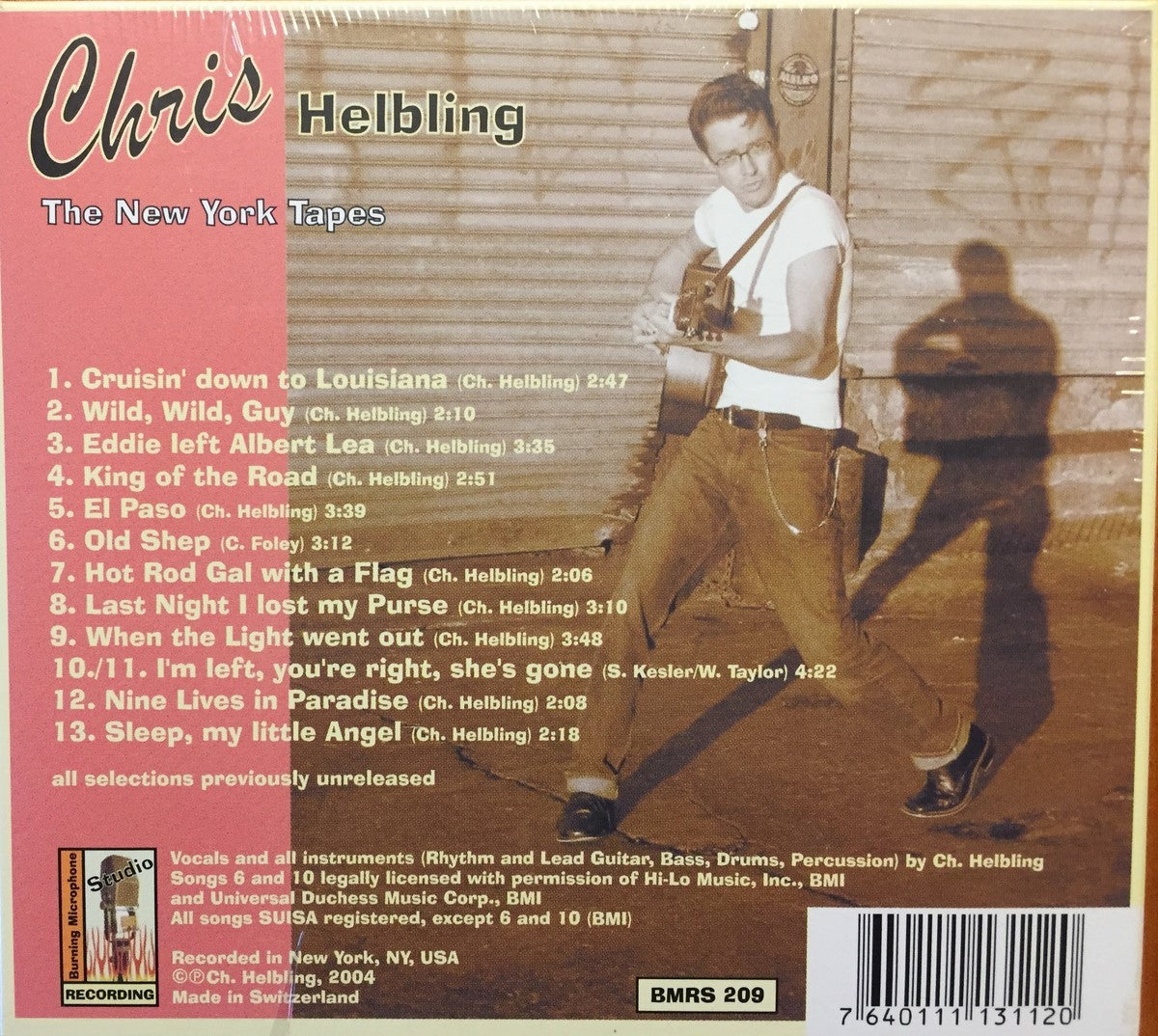 CD - Chris Helbling - New York Tapes