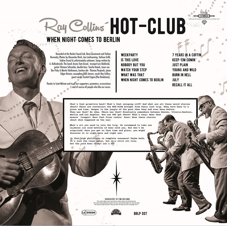 LP - Ray Collins Hot Club - When Night Comes To Berlin